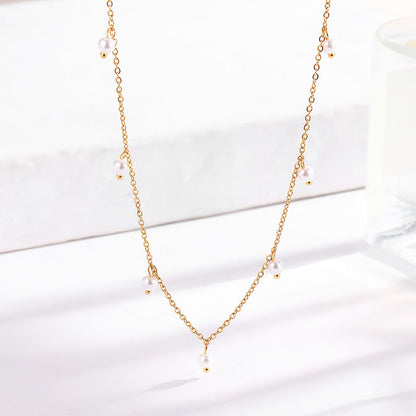 Collier ras-de-cou à perles