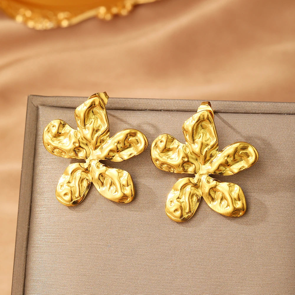 Boucles d’Oreilles Pendantes Fleur