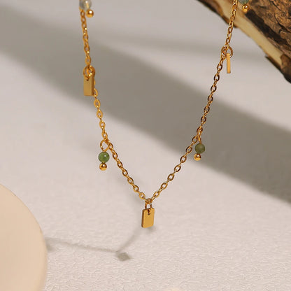 Collier cristal doré