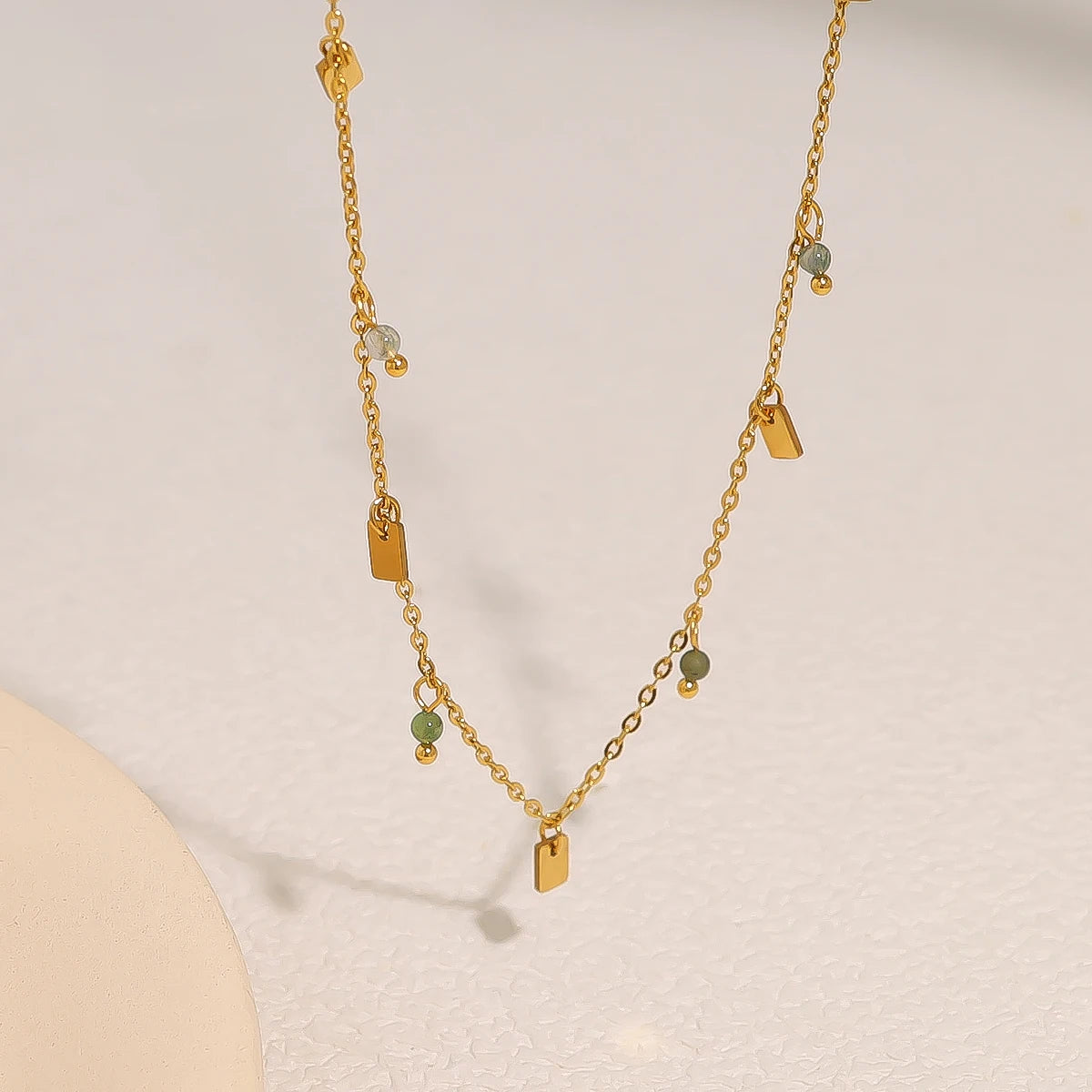 Collier cristal doré