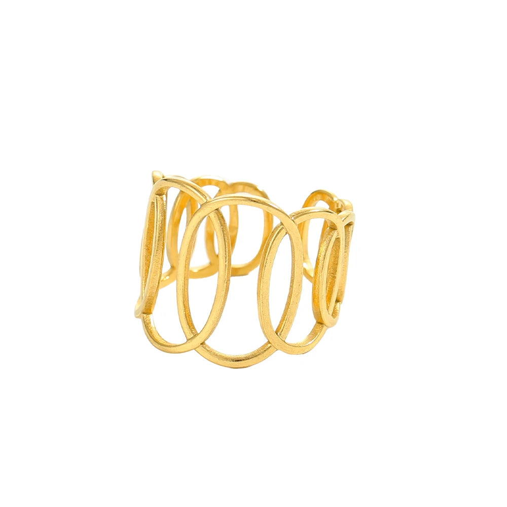 Bague vintage dorée