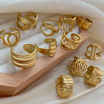 Bague vintage dorée