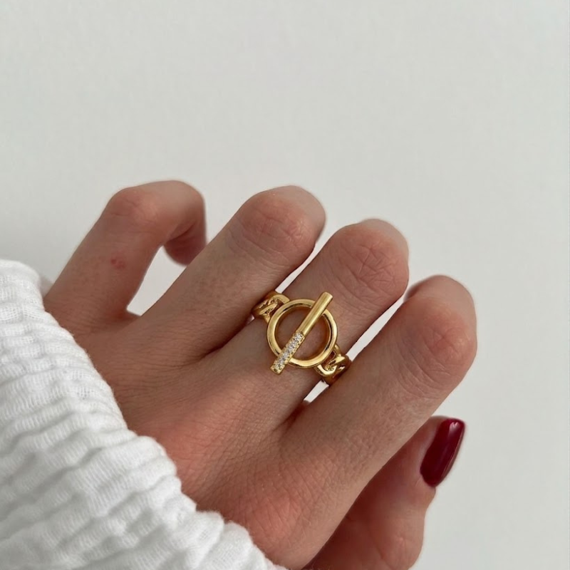 Bague chaîne