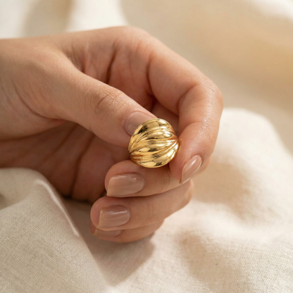 Bague vintage dorée